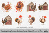 Thanksgiving Turkey Autumn Farm Clipart Bundle