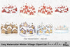 Cozy Winter Village Clipart Bundle