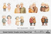 Sweet Senior Couple Love Clipart Bundle
