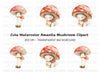 Enchanted Mushroom Fairy Clipart Bundle