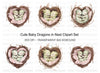 Cute Baby Dragon Nests Clipart Bundle