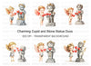 Cupid and Stone Statue Love Clipart Bundle