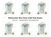 Charming Blue Door with Floral Decor Clipart Bundle