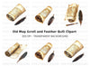 Vintage Scroll Maps & Quill Pen Clipart Bundle