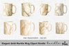 Elegant Gold Marble Clipart Bundle