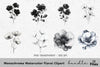 Monochrome Floral Clipart Bundle