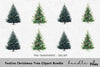 Festive Christmas Tree Clipart Bundle