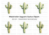 Saguaro Cactus Clipart Bundle