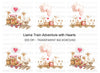 Llama Train Adventure Clipart Bundle