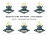 Mystical Candle Clipart Bundle