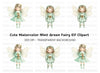 Cute Winter Fairy Clipart Bundle