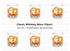 Whiskey Glasses with Ice Clipart Bundle