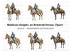 Medieval Knights on Horseback Clipart Bundle