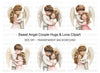 Sweet Angel Hugs Clipart Bundle