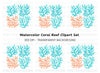 Coral Branches Clipart Bundle