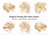 Elegant Flowing Silk Fabric Clipart Bundle