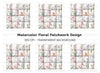 Seamless Floral Quilt Pattern Clipart Bundle