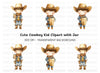 Cute Cowboy Kids Clipart Bundle