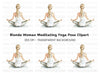 Serene Yoga Woman Pose Clipart Bundle