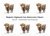 Highland Cow Clipart Bundle