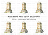 Ancient Stone Monument Clipart Bundle