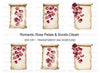 Rose Petals and Scrolls Clipart Bundle