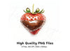 Chocolate Dipped Strawberry Clipart Bundle
