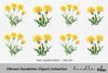 Vibrant Dandelion Clipart Bundle
