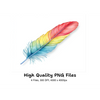 Vibrant Feathers Clipart Bundle