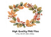 Autumn Wreath Clipart Bundle