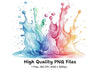 Vibrant Splash Clipart Bundle