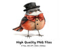 Charming Dapper Birds Clipart Bundle