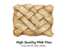 Woven Burlap Texture Clipart Bundle