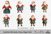Scottish Kilt Santa Claus Clipart Bundle