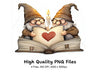 Gnome Couple Love Story Clipart Bundle
