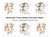 Floral Women Clipart Bundle