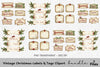 Vintage Christmas Labels Tags Clipart Bundle