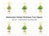 Potted Christmas Trees Clipart Bundle