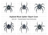 Dark Spider Clipart Bundle
