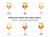 Elegant Wine Glass Clipart Bundle