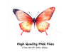 Vibrant Butterfly Clipart Bundle