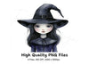 Cute Witches Clipart Bundle
