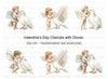 Cute Cherubs and Doves Clipart Bundle