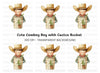 Happy Boy with Cactus Pot Clipart Bundle