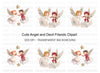 Angels and Devils Clipart Bundle