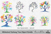 Whimsical Fantasy Tree Clipart Bundle