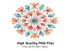 Elegant Floral Mandala Clipart Bundle