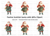 Scottish Santa Claus Clipart Bundle