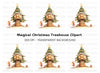 Christmas Fairy Treehouse Clipart Bundle