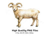 Bighorn Sheep Clipart Bundle